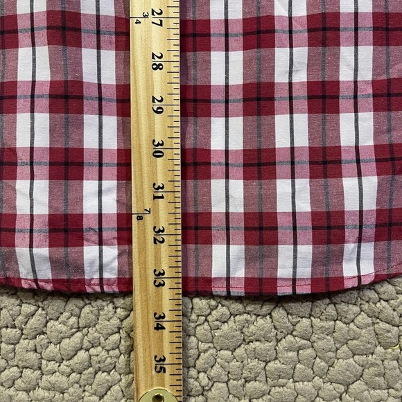ECKO UNLTD unlimited Button-Up Shirt Short Sleeve Plaid Size 3XB Red/Black/White - Picture 5 of 7